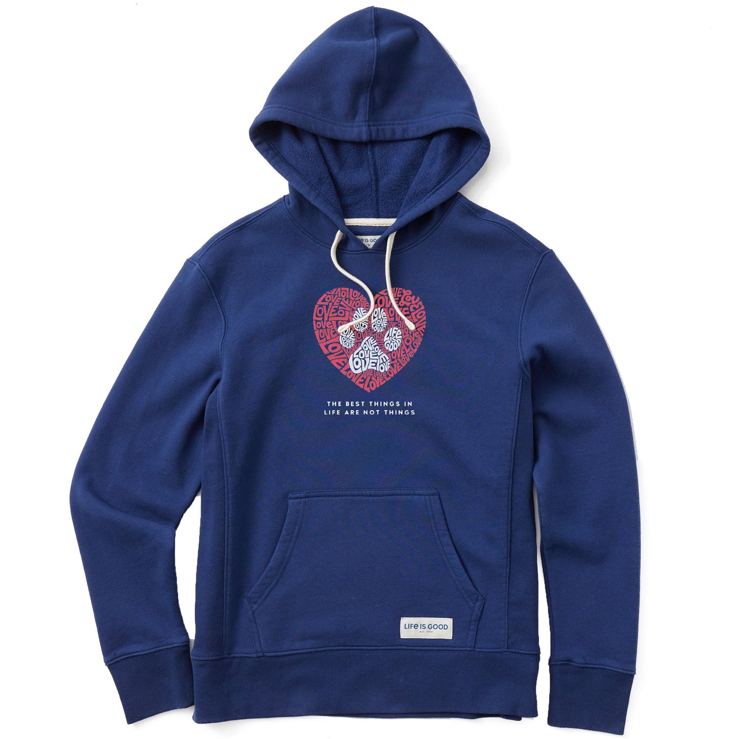 Women's Best Things Paw Heart Simply True Fleece Hoodie