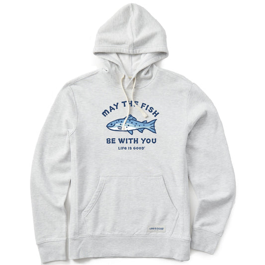 Men's May The Fish Be With You Simply True Fleece Hoodie