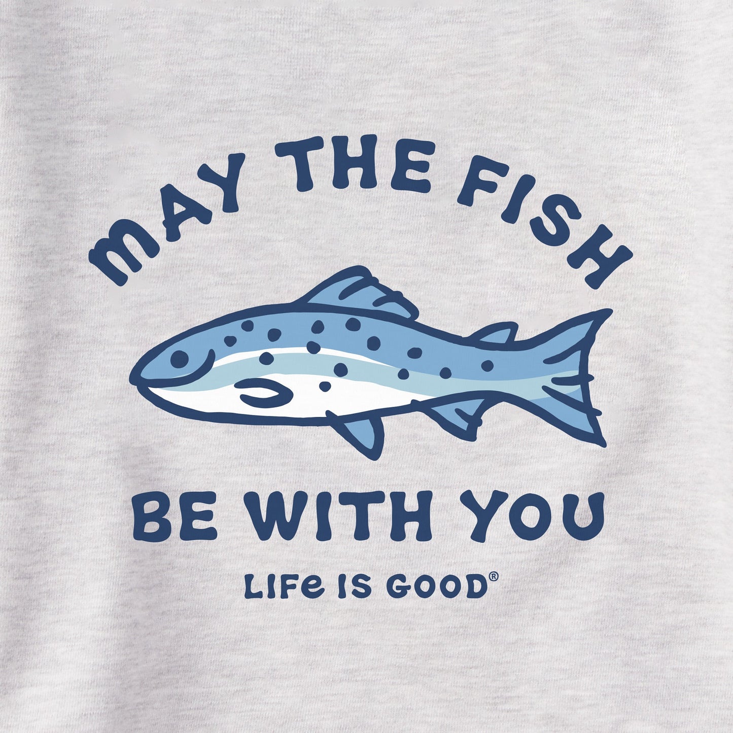 Men's May The Fish Be With You Simply True Fleece Hoodie