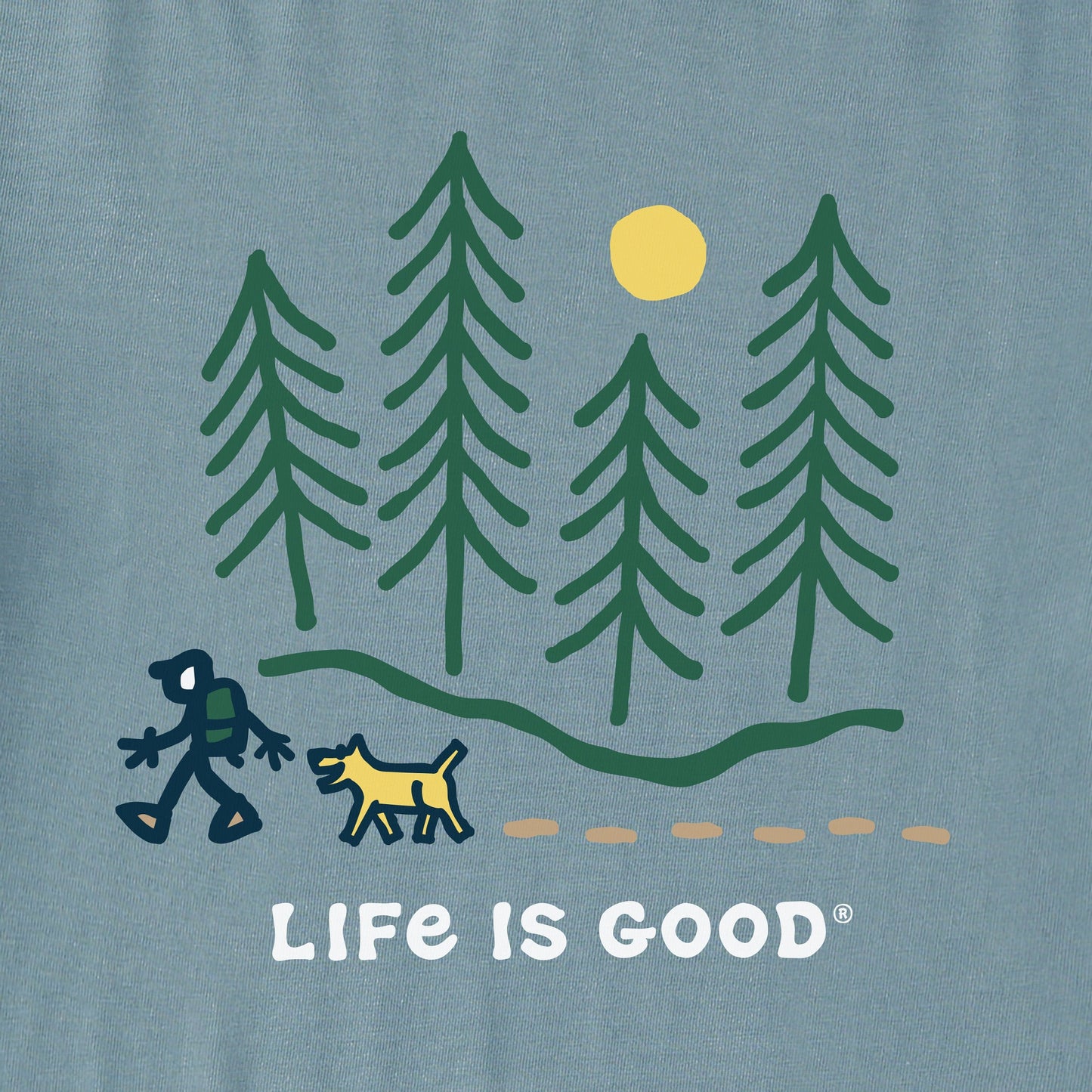 Men's Hiking through the Woods Simply True Fleece Crew