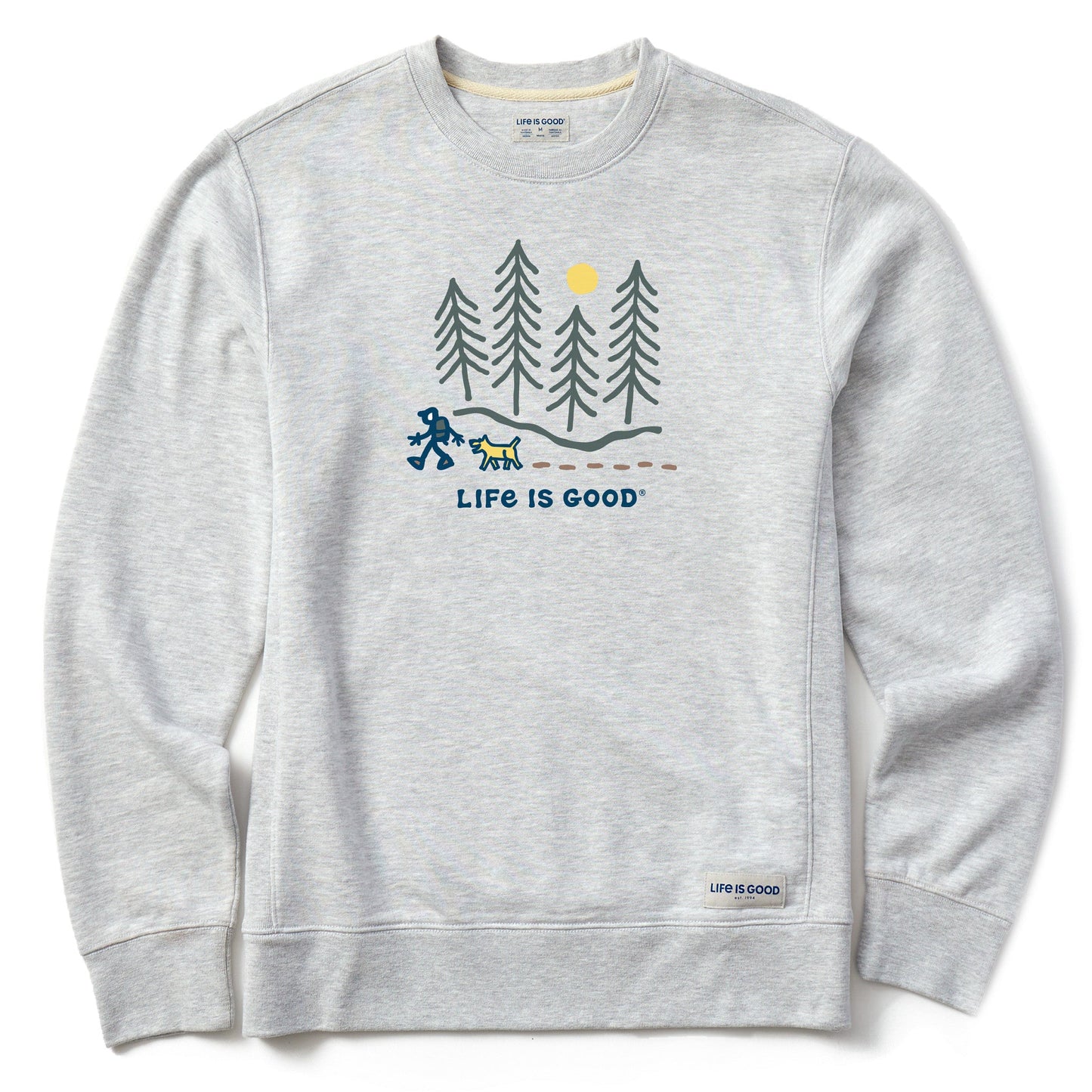 Men's Hiking through the Woods Simply True Fleece Crew