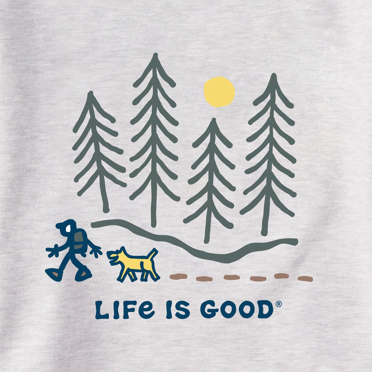 Men's Hiking through the Woods Simply True Fleece Crew