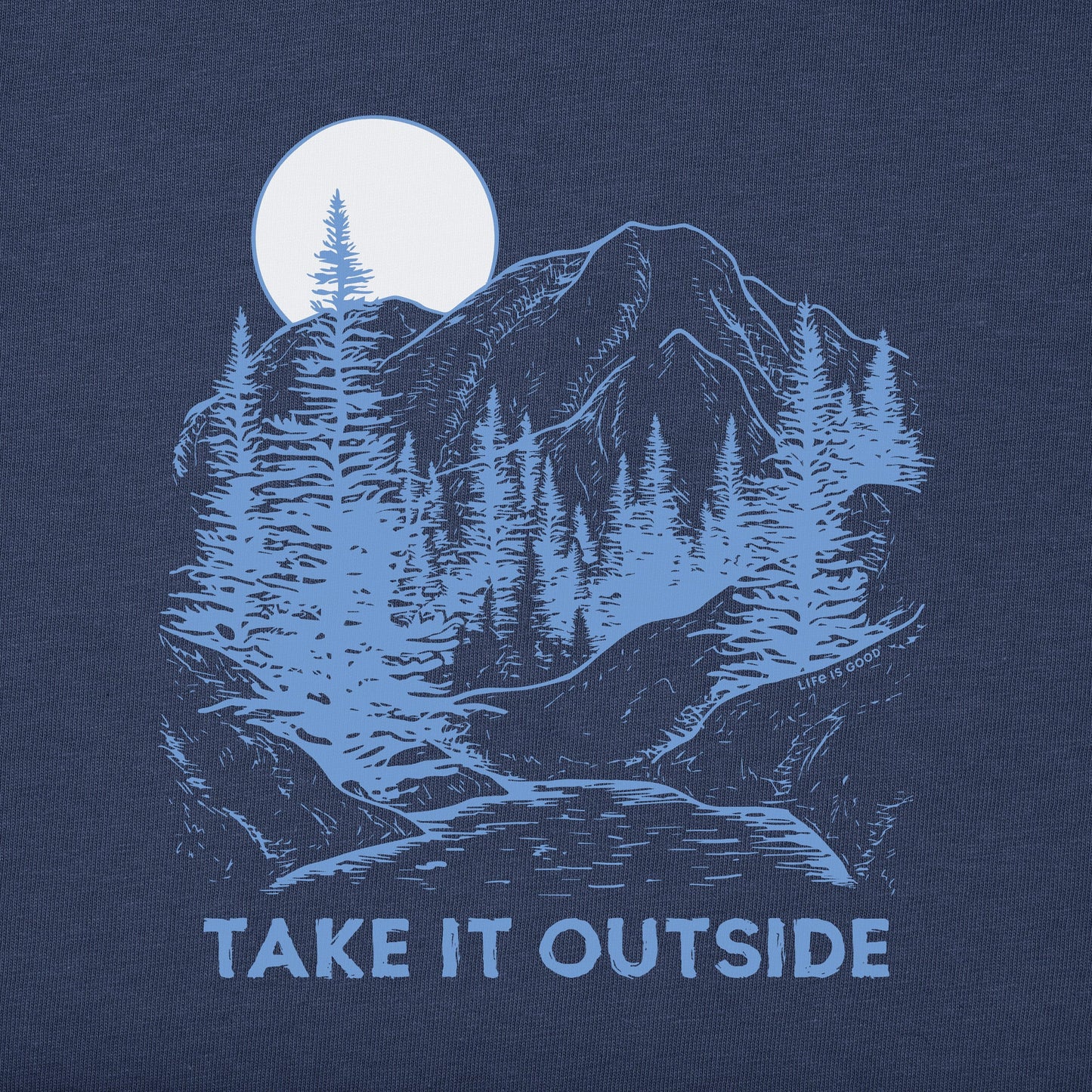 Men's Take it Outside Mountains Simply True Fleece Crew