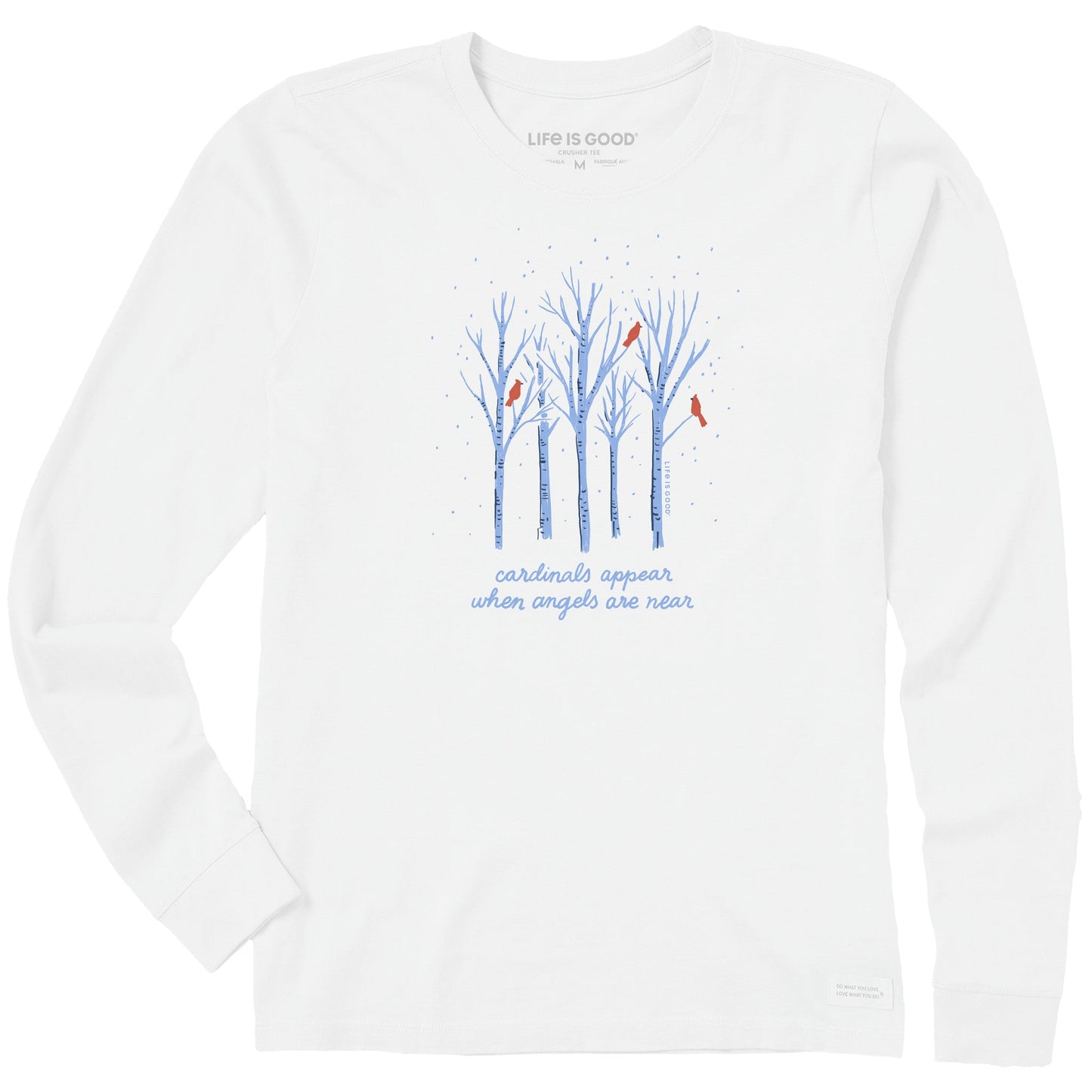 Women's Cardinals Appear Birch Trees Long Sleeve Crusher Tee