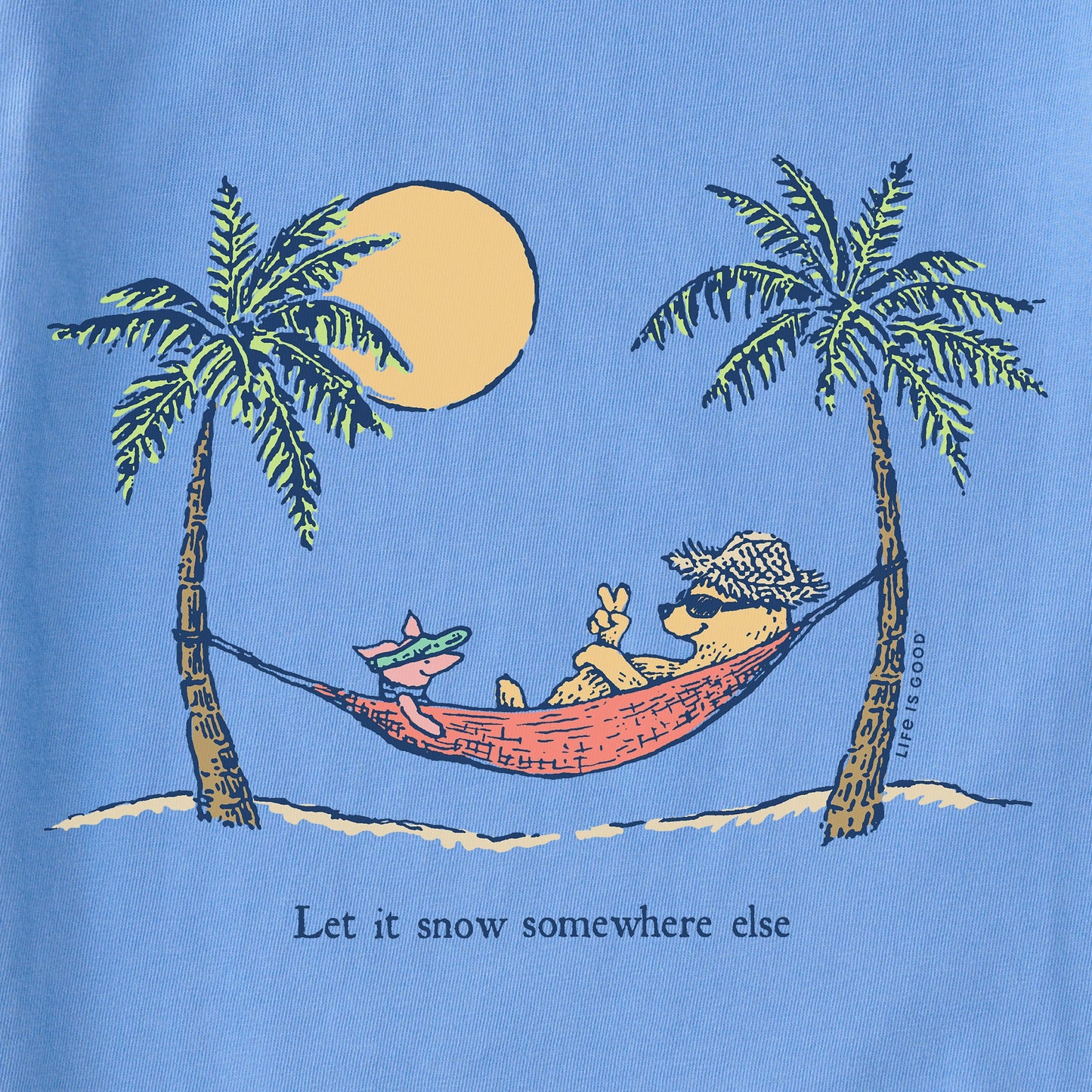 Women's Winnie Hammock Let it Snow Somewhere Else Long Sleeve Crusher Tee