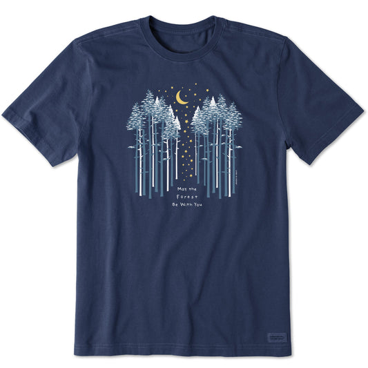 Men's May the Wintery Forest Be With You Short Sleeve Crusher Tee