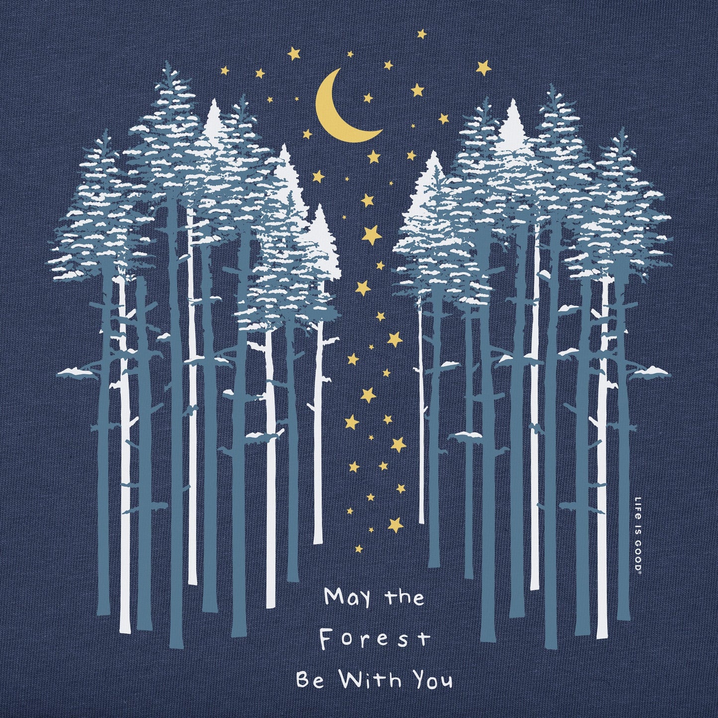 Men's May the Wintery Forest Be With You Long Sleeve Crusher Tee
