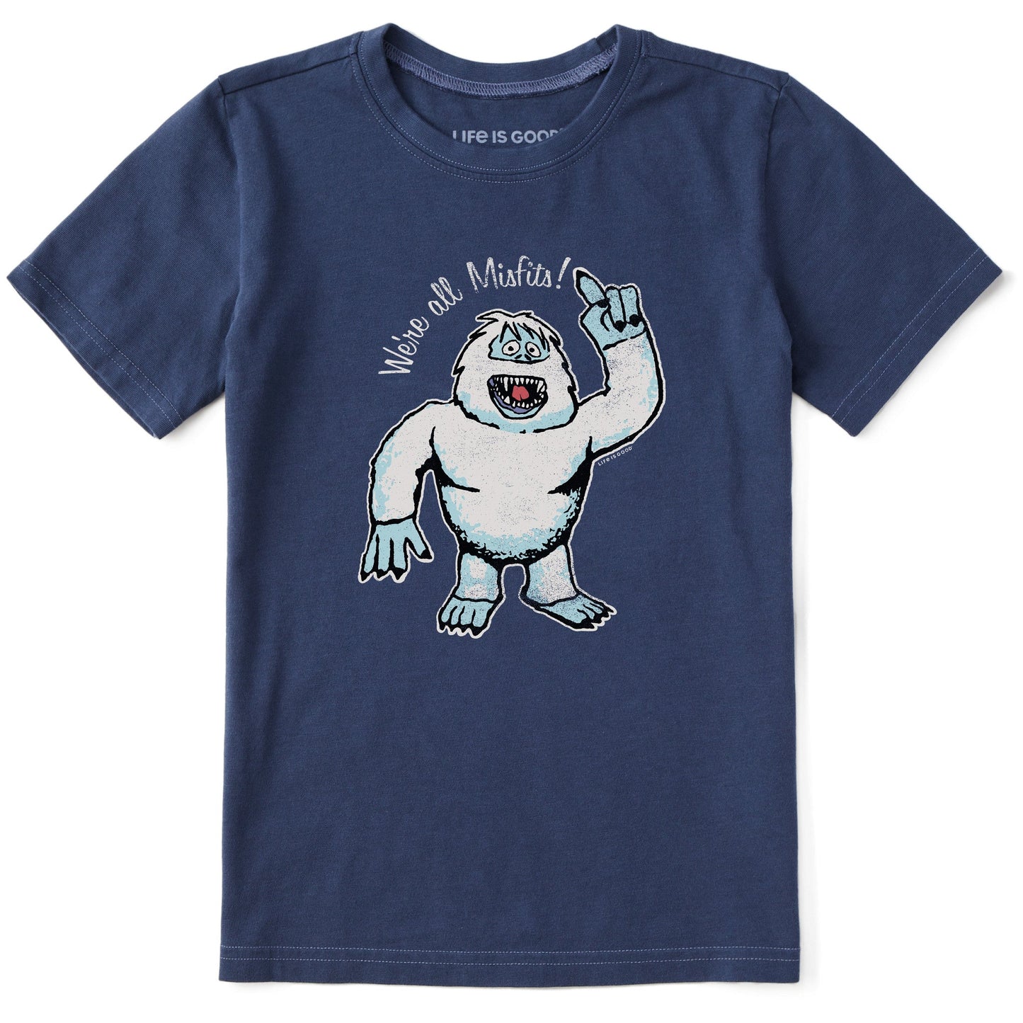 Kids We're All Misfits Snow Monster Short Sleeve Crusher Tee