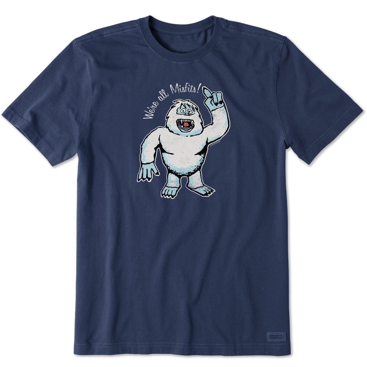 Men's We're All Misfits Snow Monster Short Sleeve Crusher Tee