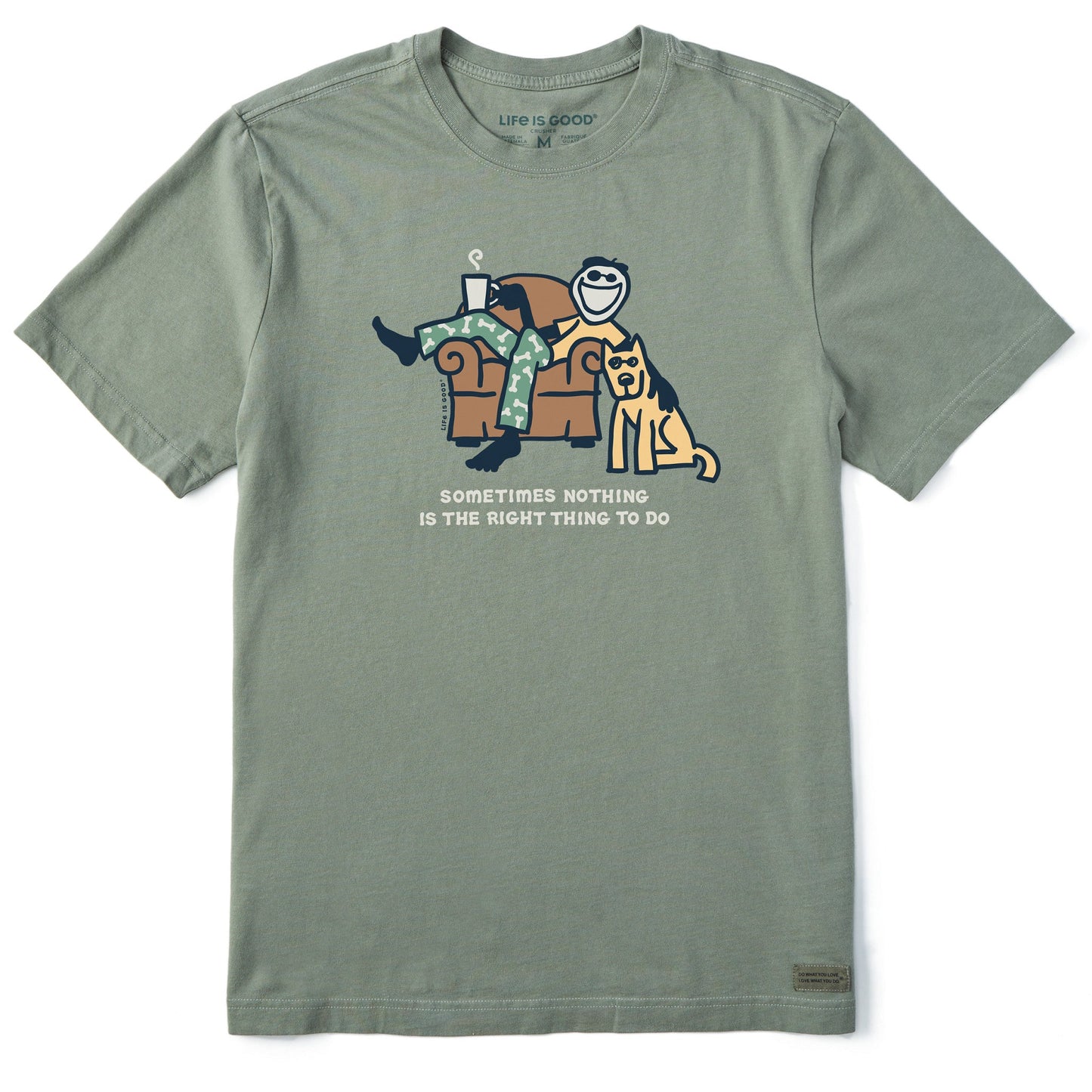 Men's Sometimes Nothing Jake & Rocket Short Sleeve Tee