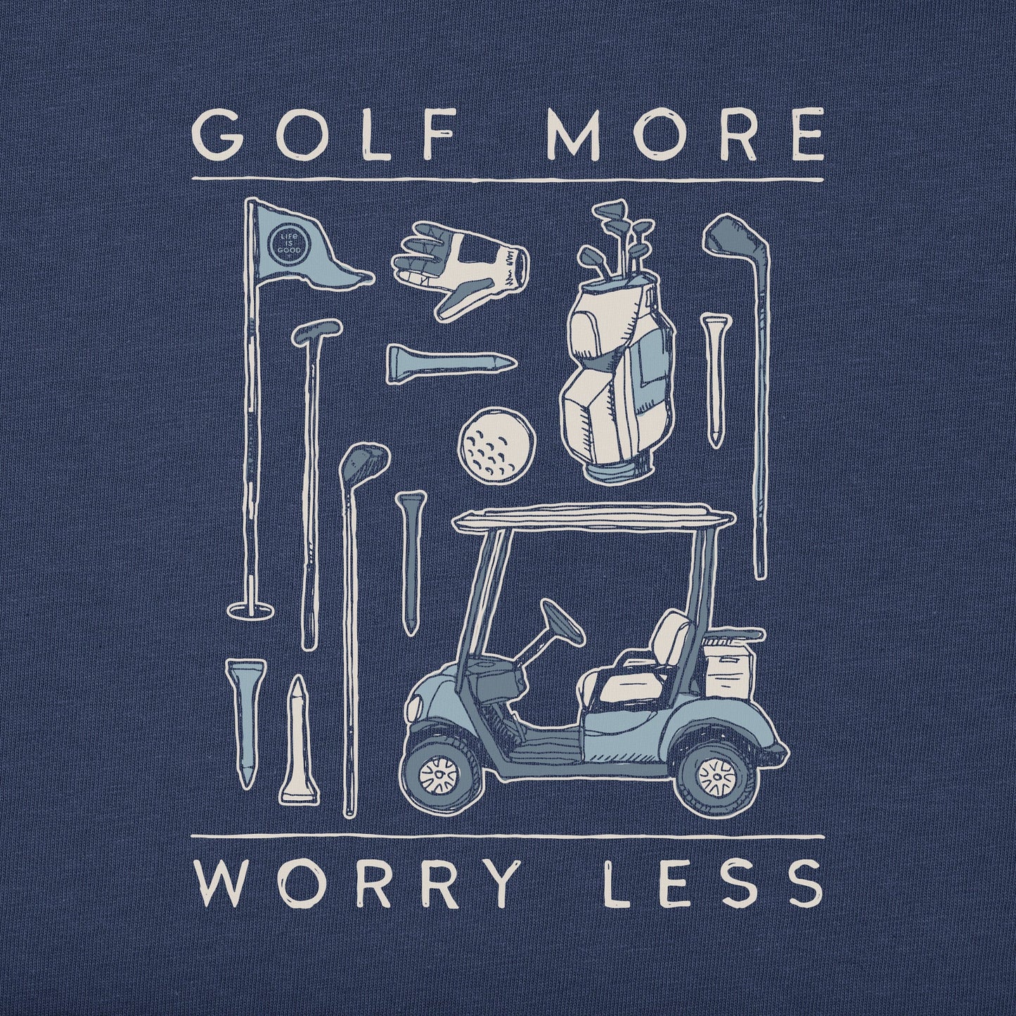 Men's Golf More Worry Less Short Sleeve Tee