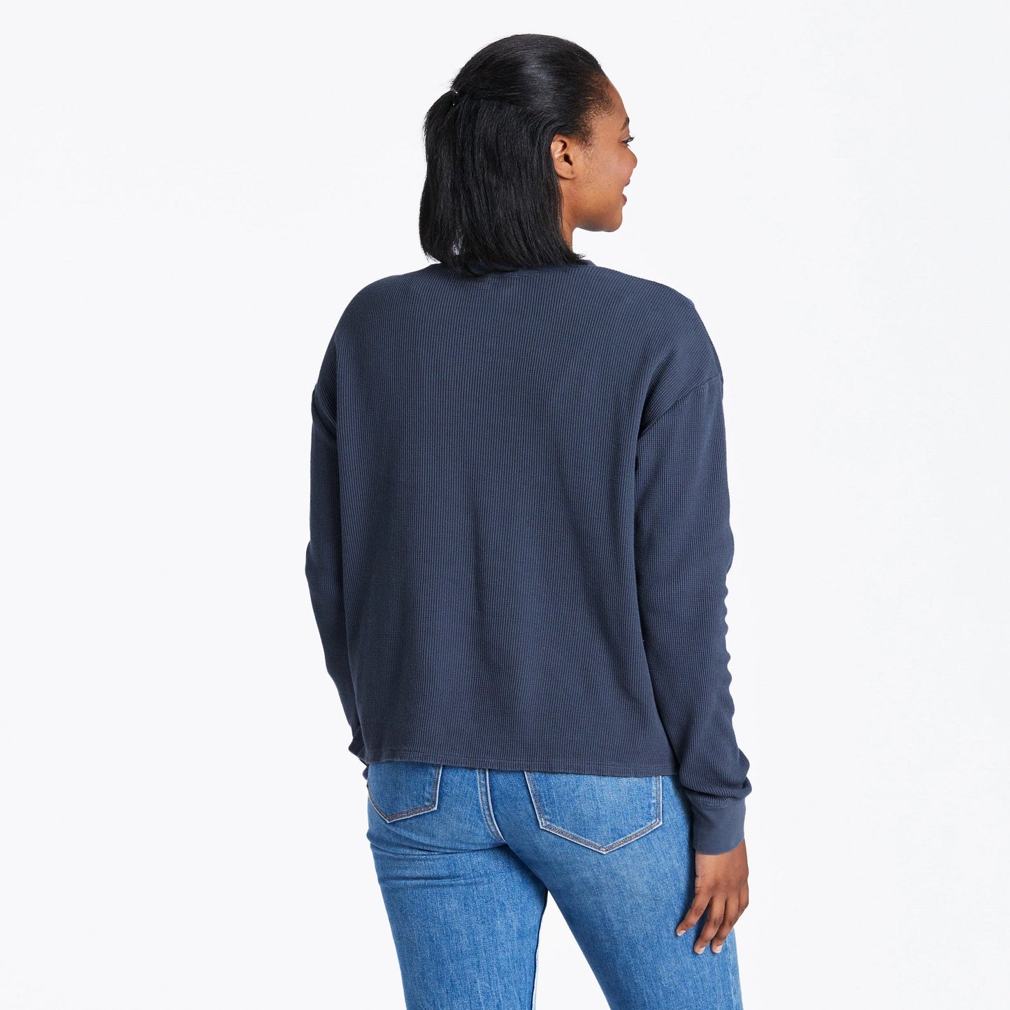 Women's Solid Long Sleeve Thermal Tee