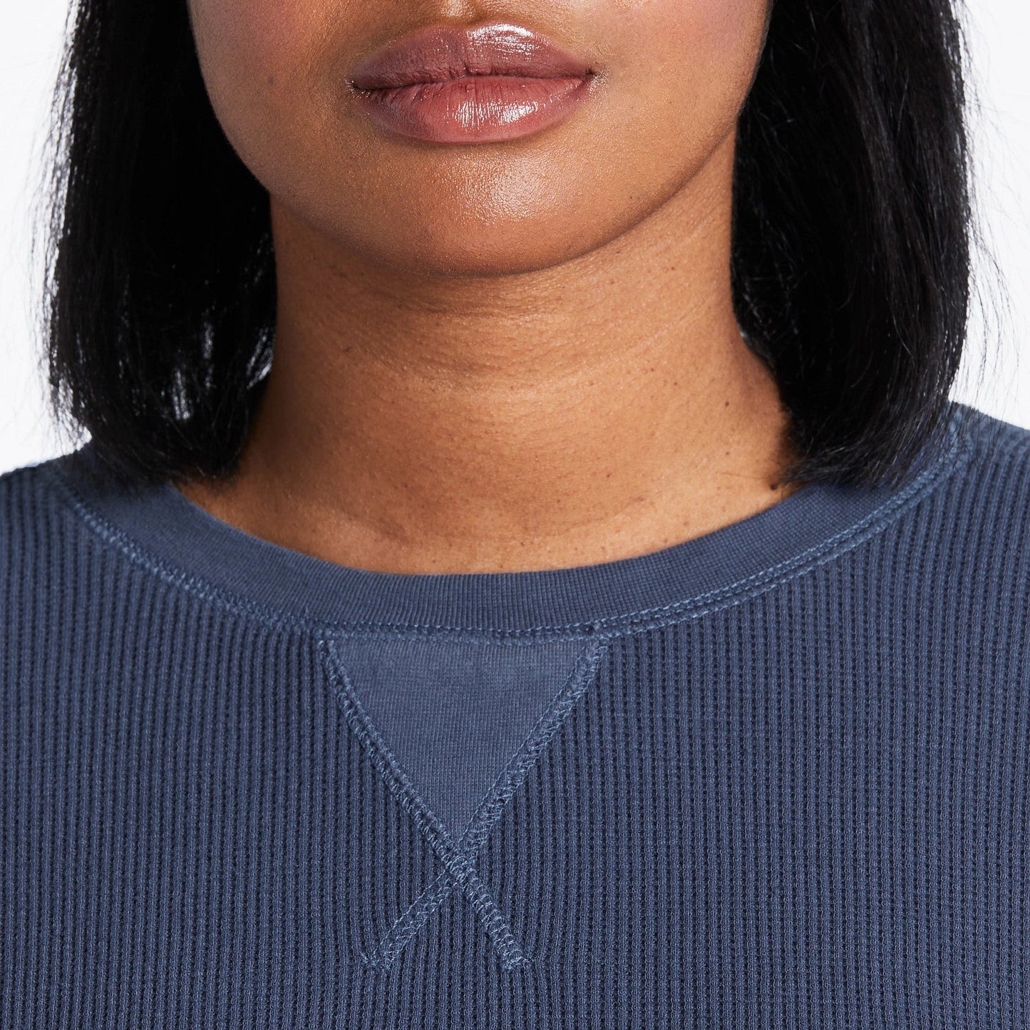 Women's Solid Long Sleeve Thermal Tee