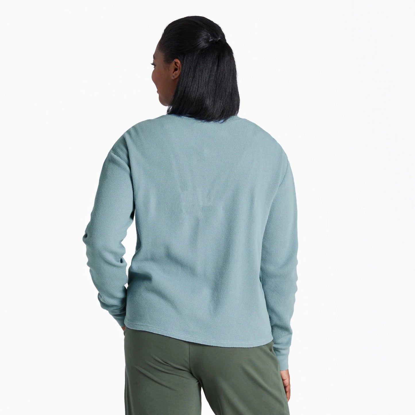 Women's Solid Long Sleeve Thermal Tee