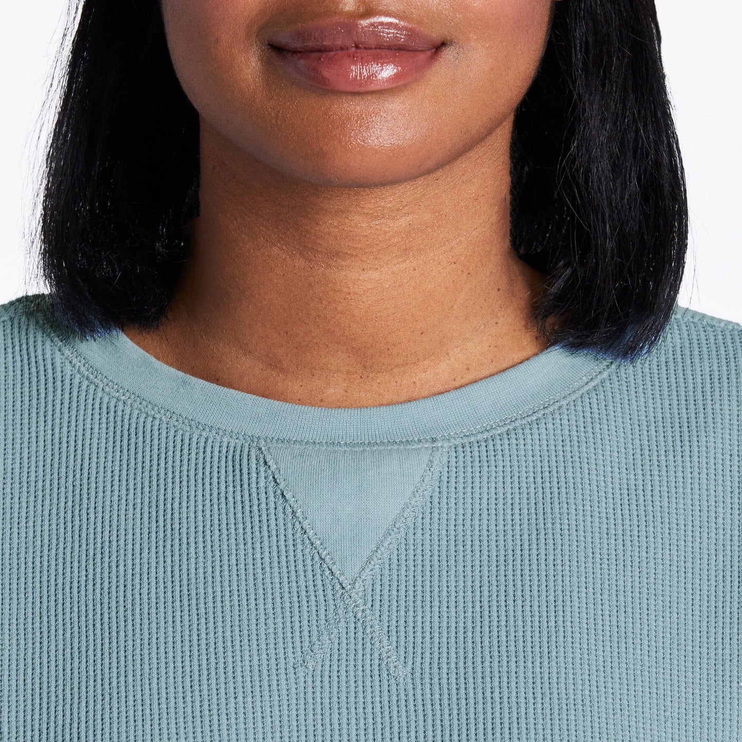 Women's Solid Long Sleeve Thermal Tee