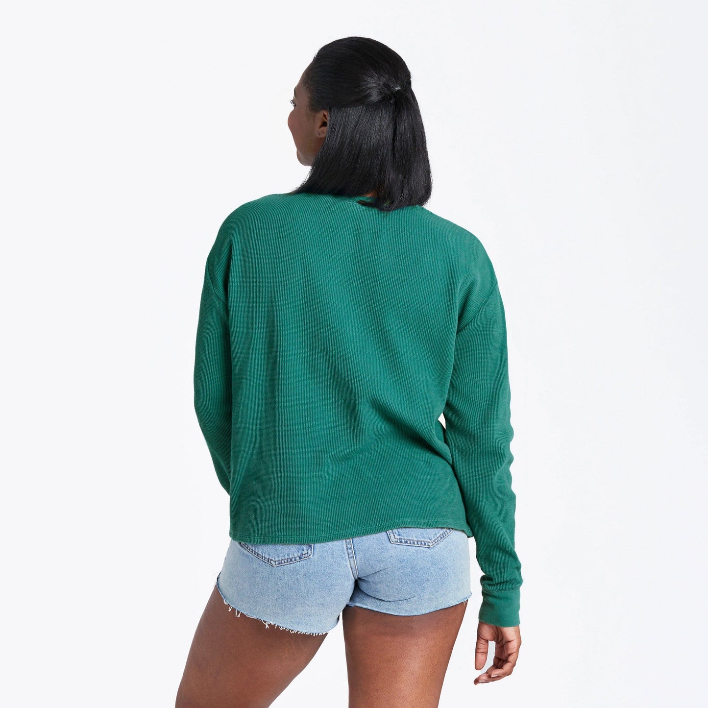 Women's Solid Long Sleeve Thermal Tee