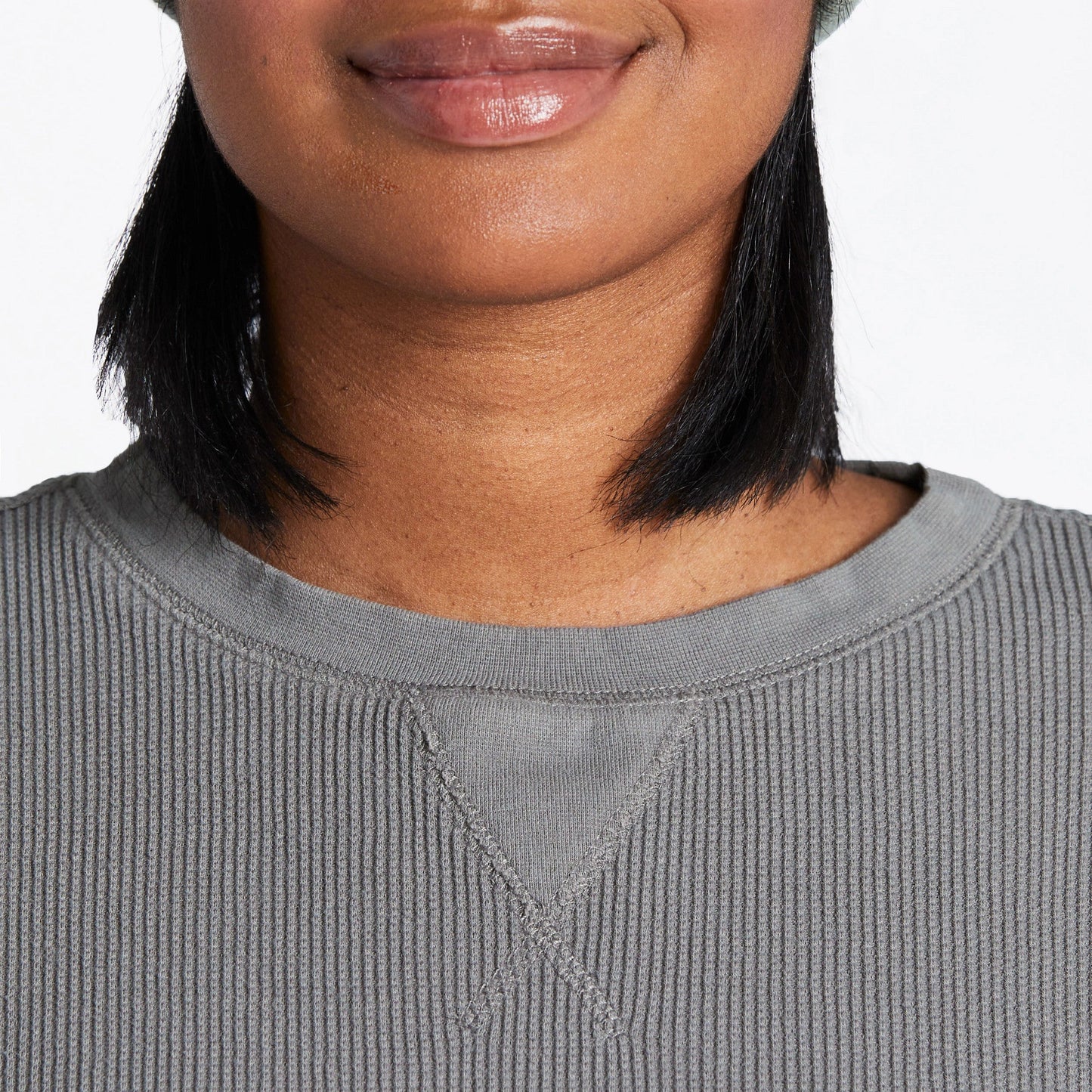 Women's Solid Long Sleeve Thermal Tee