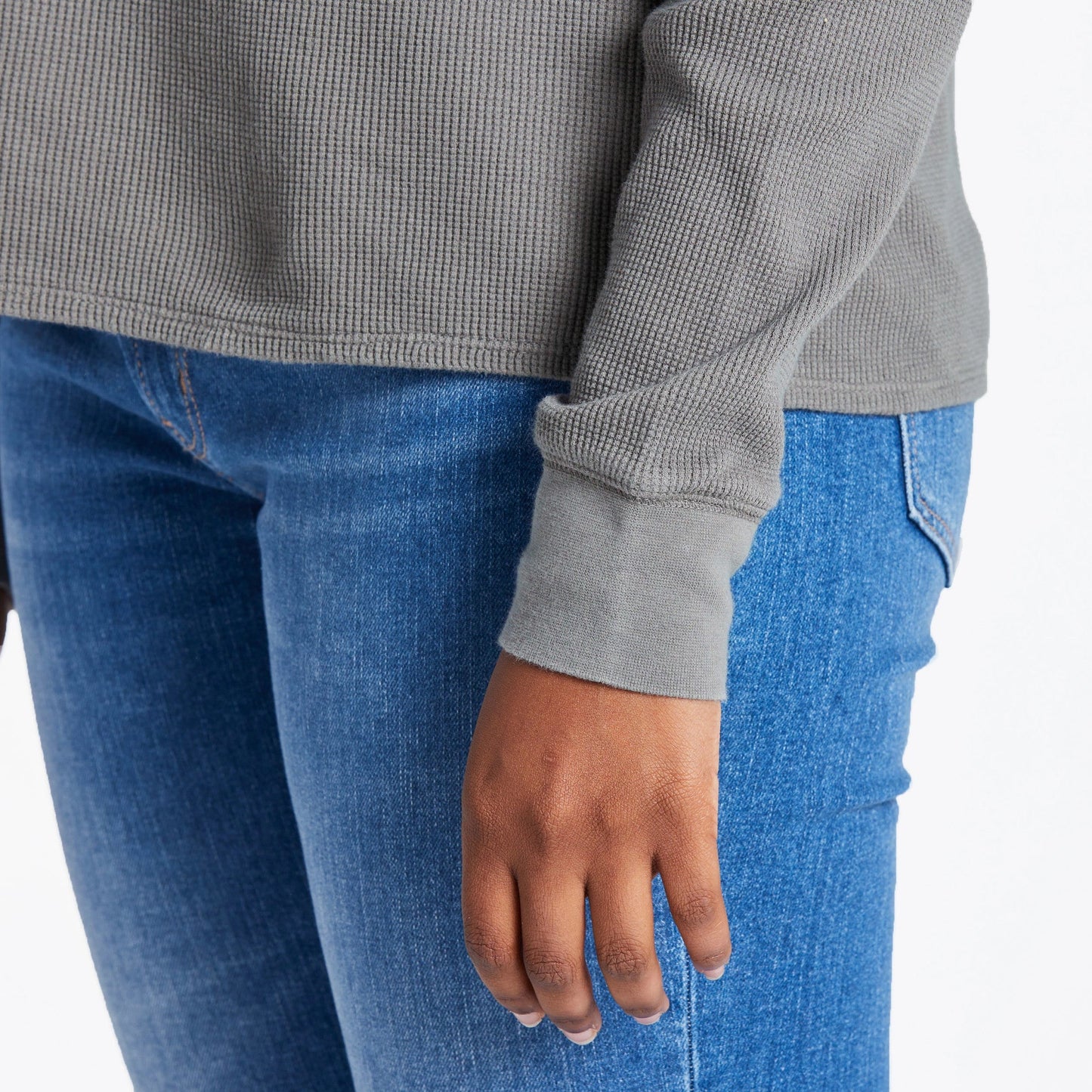 Women's Solid Long Sleeve Thermal Tee