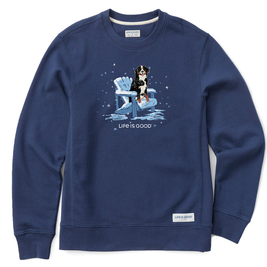 Men's Snowy Adirondack Bernese Simply True Fleece Crew