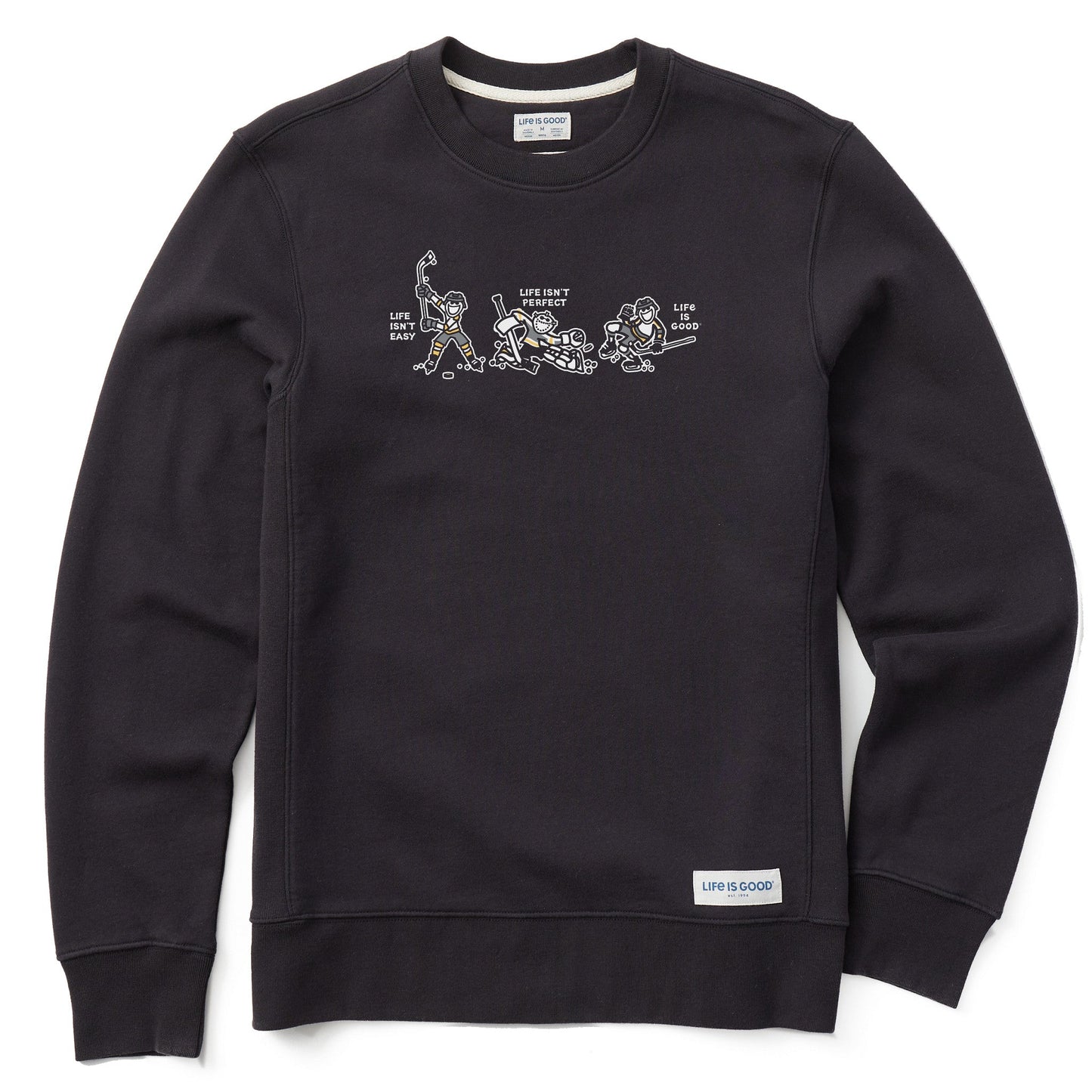 Men's Life Isn't Easy Hockey Simply True Fleece Crew