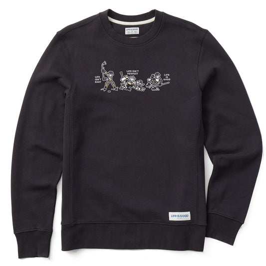 Men's Life Isn't Easy Hockey Simply True Fleece Crew