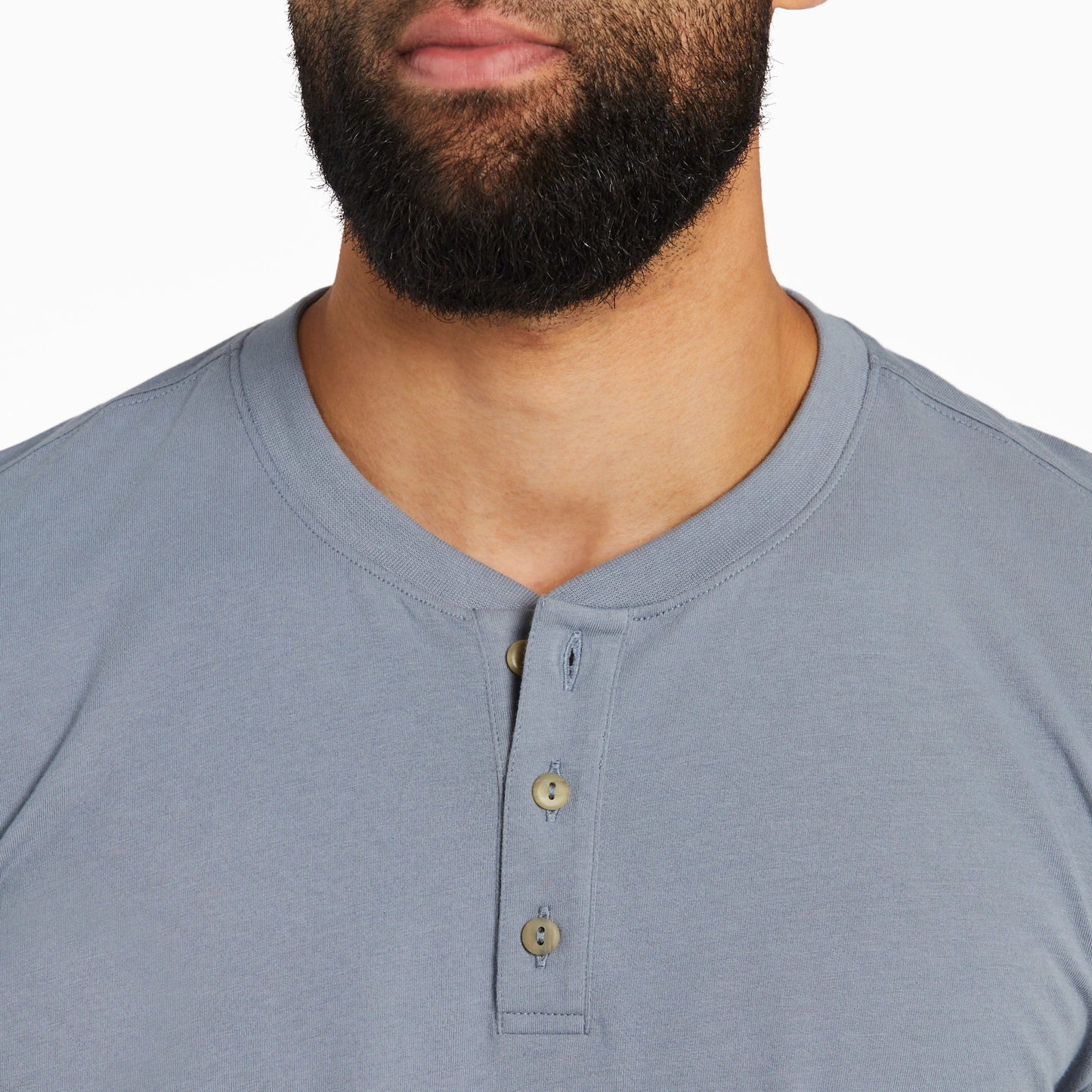 Men's Solid Short Sleeve Crusher-LITE Henley