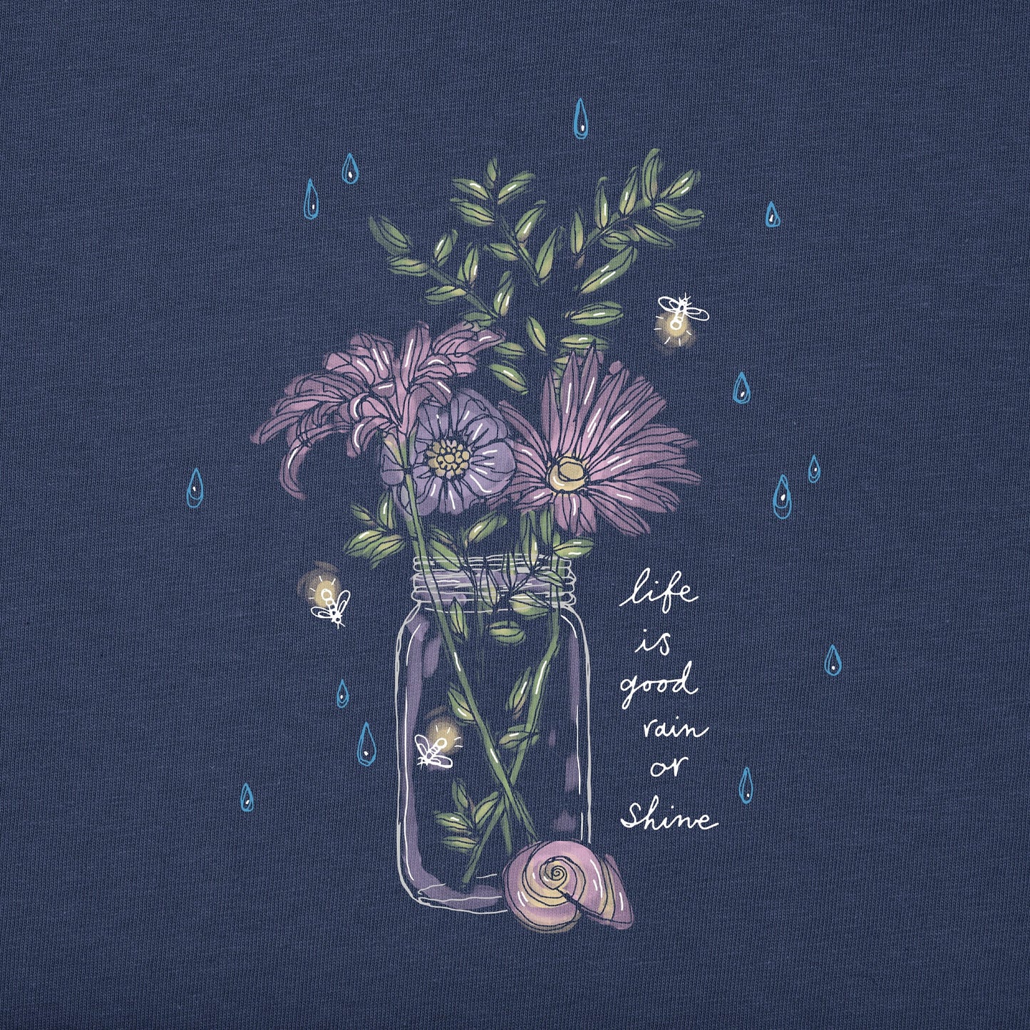 Women's Rain or Shine Flower Jar Short Sleeve Crusher-LITE Tee