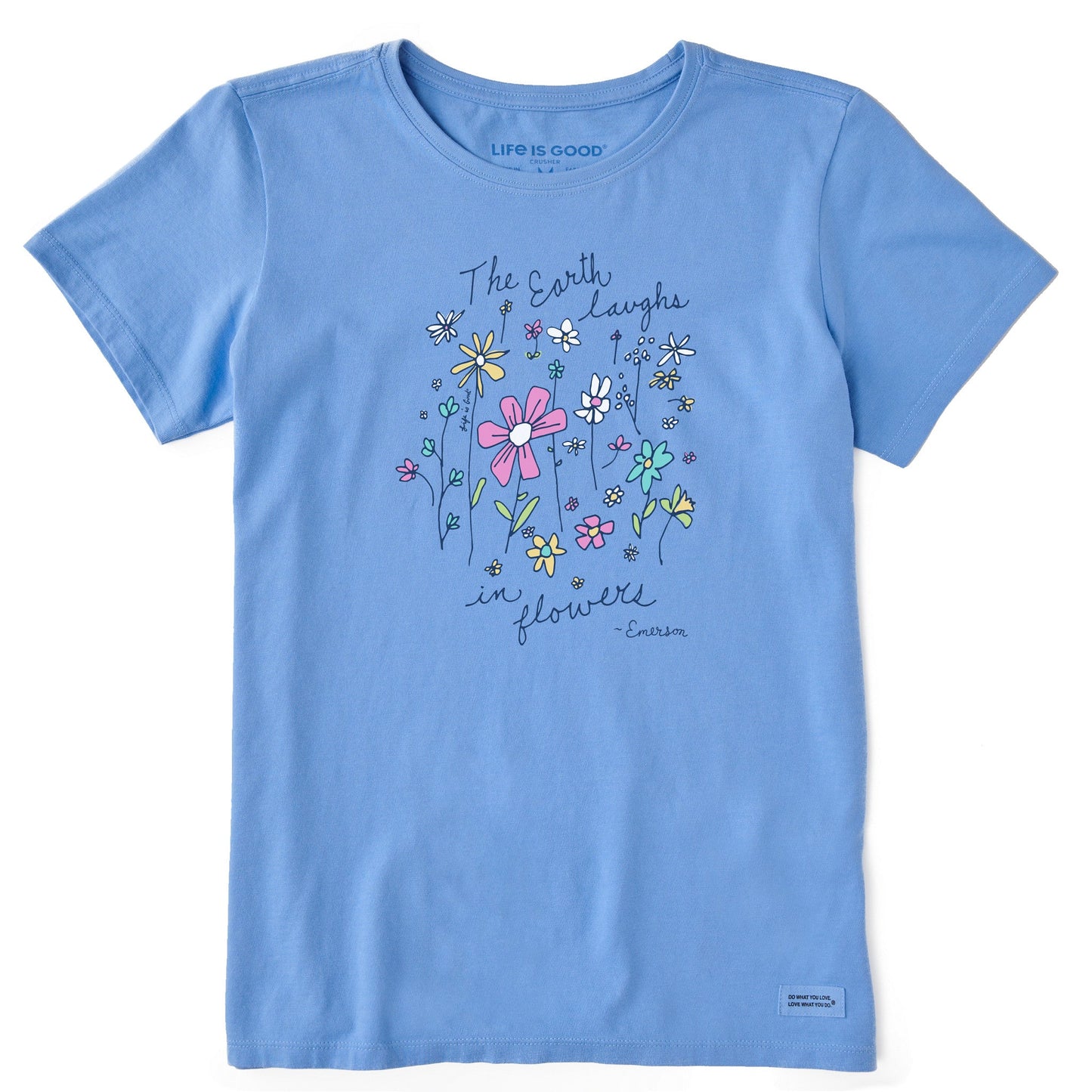 Women's Earth Laughs in Wildflowers Short Sleeve Tee