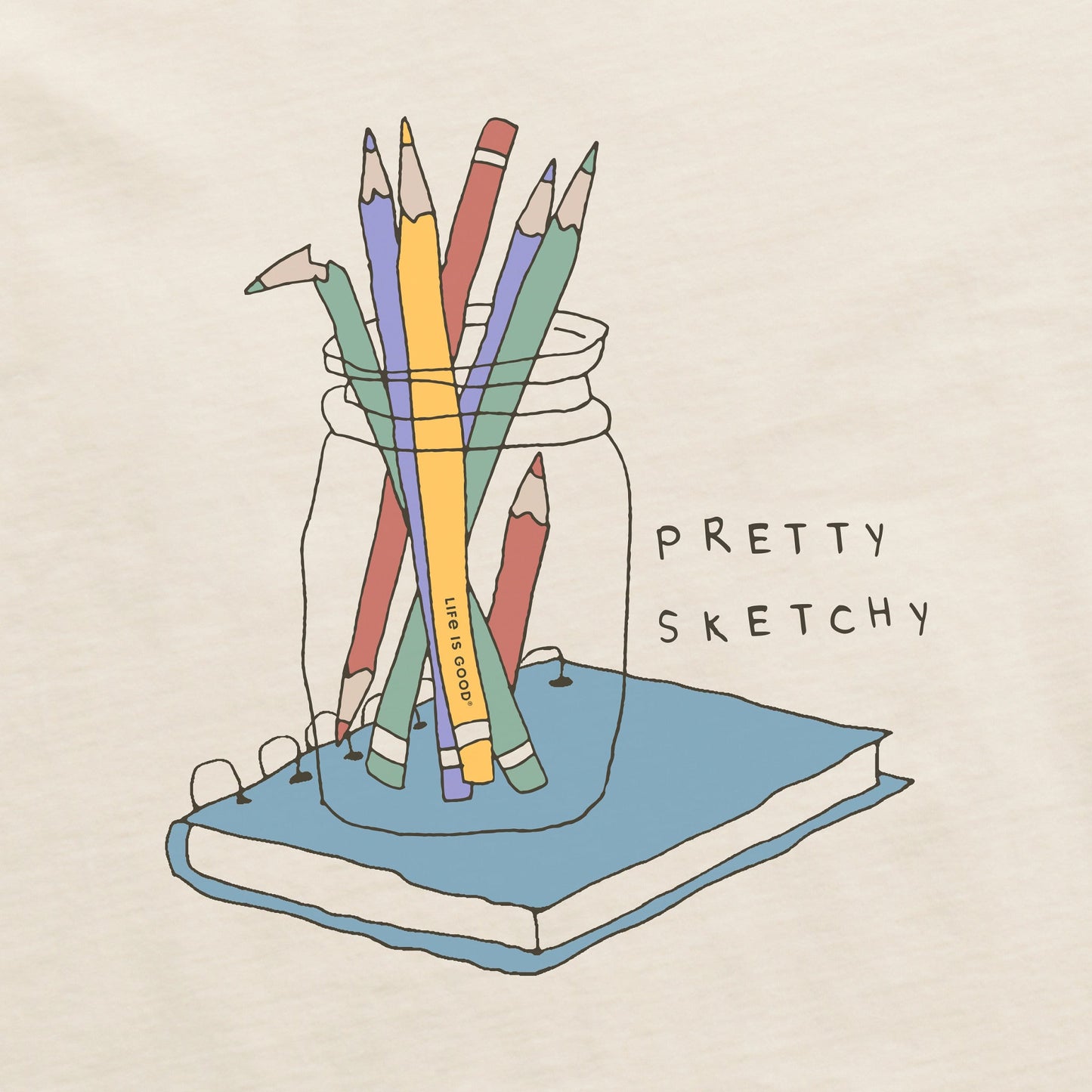 Women's Pretty Sketchy Short Sleeve Crusher Tee