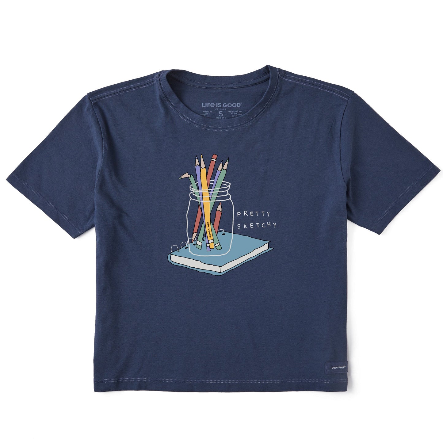 Women's Pretty Sketchy Short Sleeve Crusher Boxy Tee