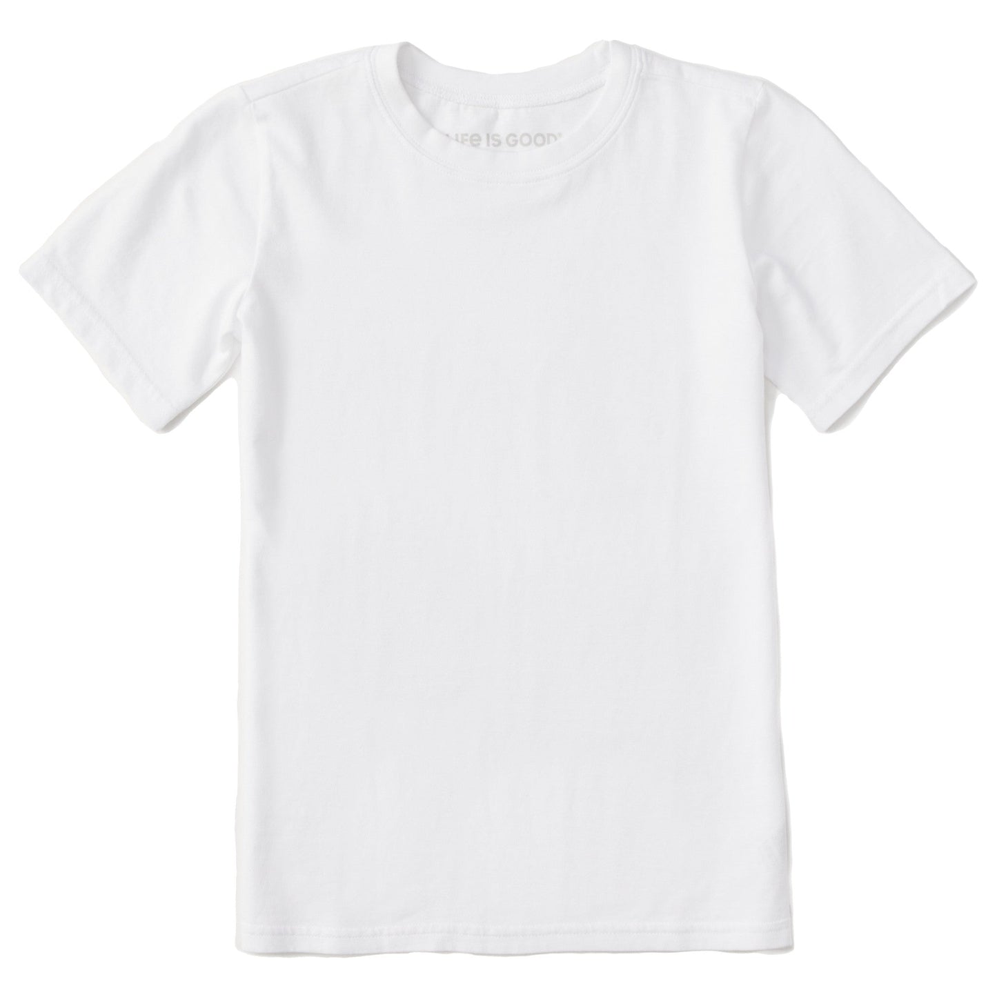 Kids Solid Short Sleeve Crusher Tee