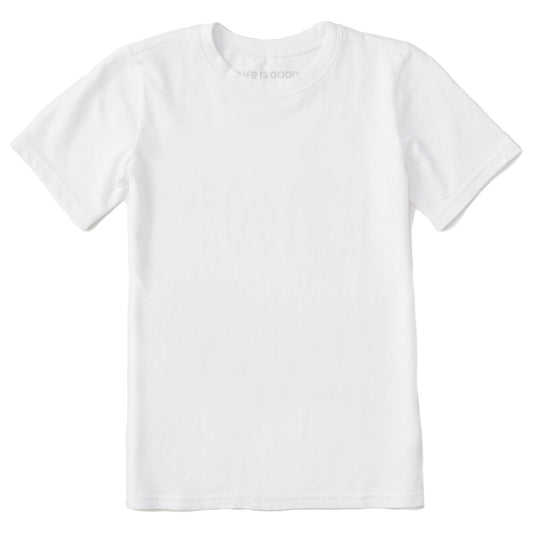 Kids Solid Short Sleeve Crusher Tee