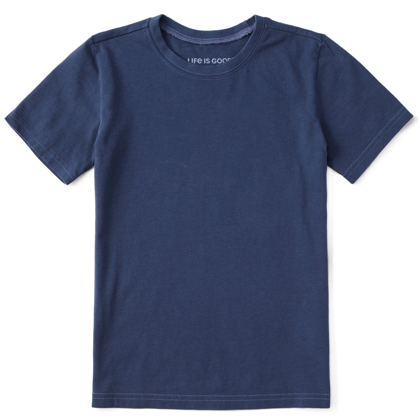 Kids Solid Short Sleeve Crusher Tee