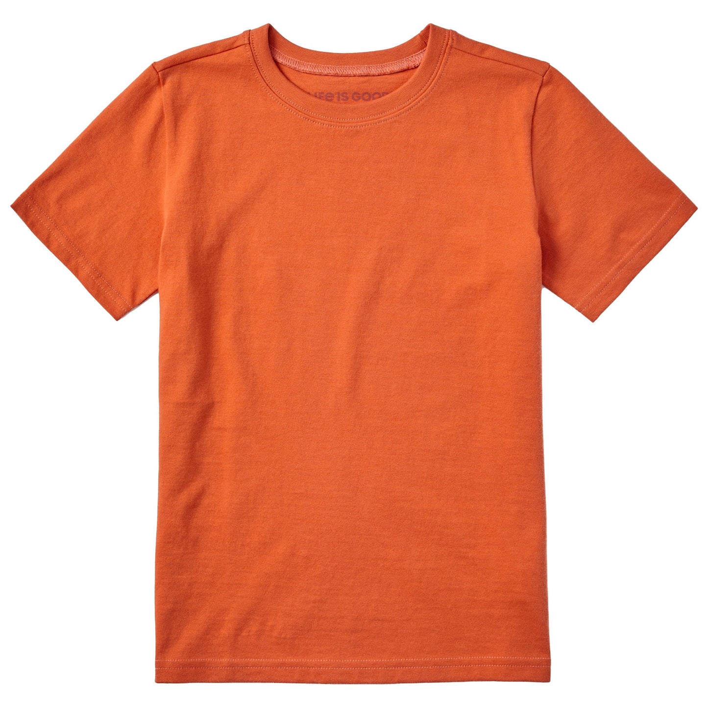 Kids Solid Short Sleeve Crusher Tee