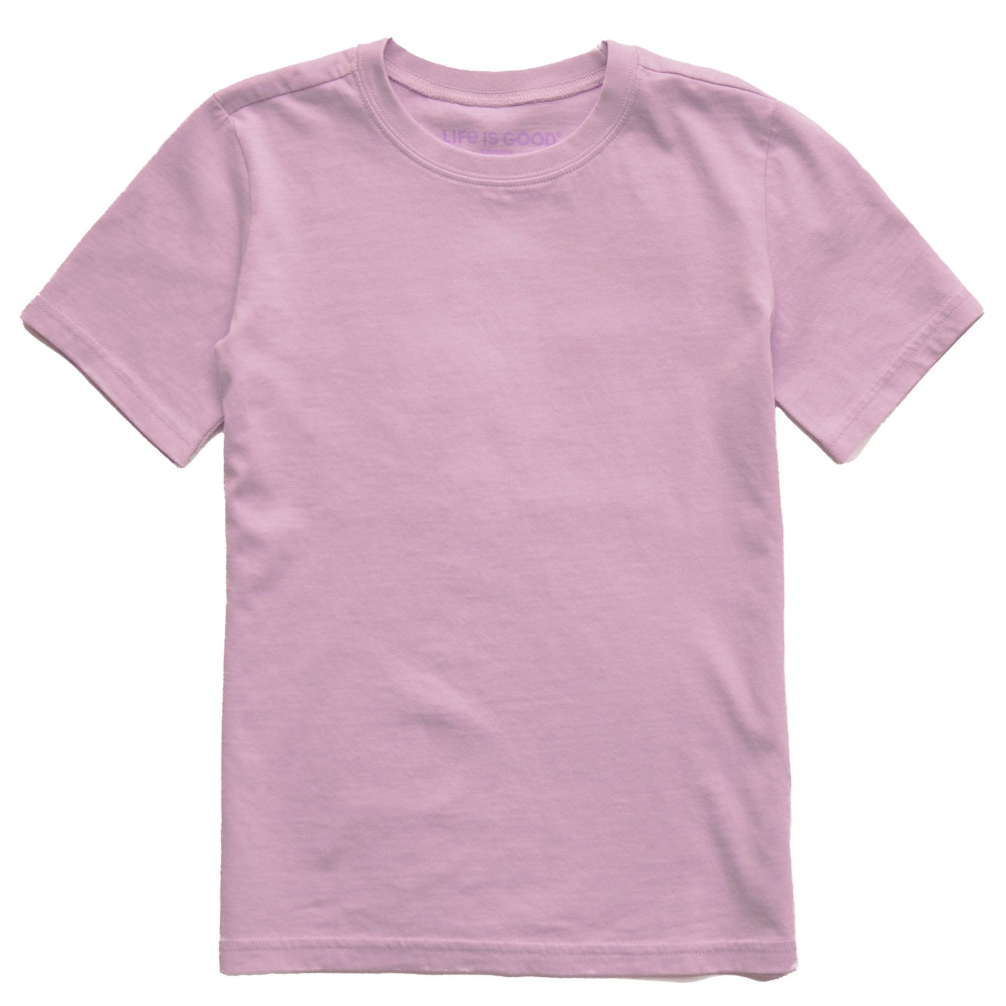 Kids Solid Short Sleeve Crusher Tee
