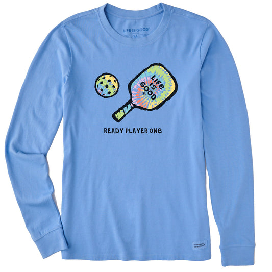 Women's Ready Player One Pickleball Long Sleeve Crusher Tee
