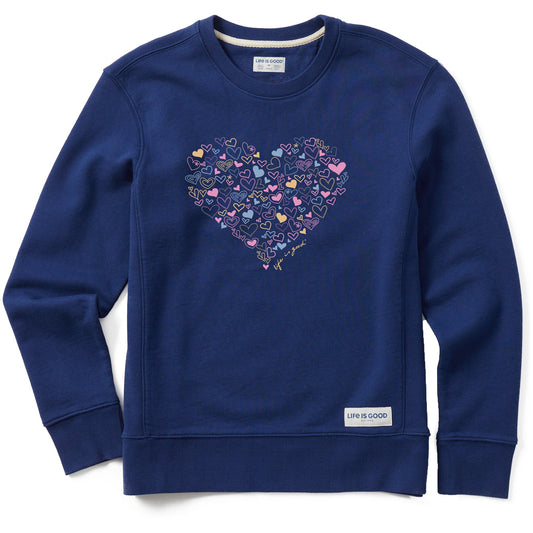 Women's Hearty Heart Simply True Crew