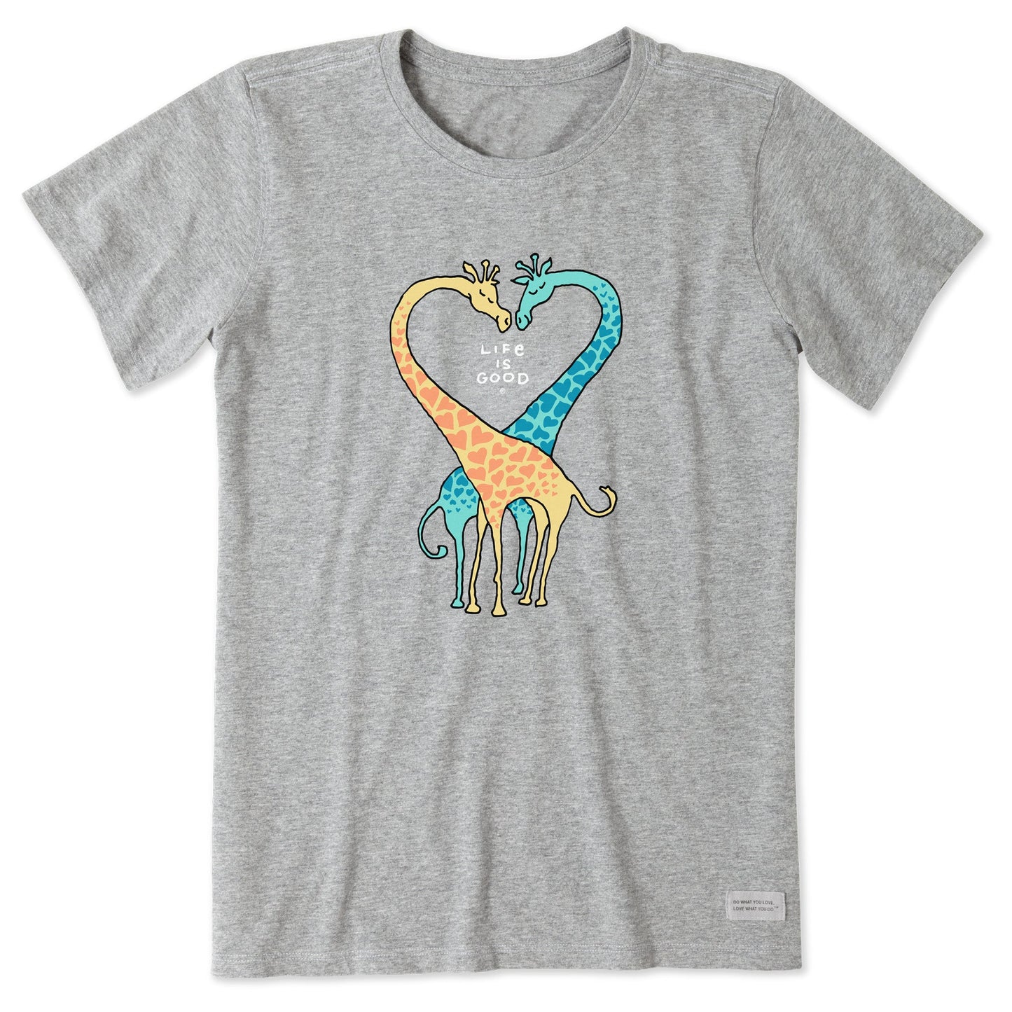 Women's Giraffe Heart Short Sleeve Tee