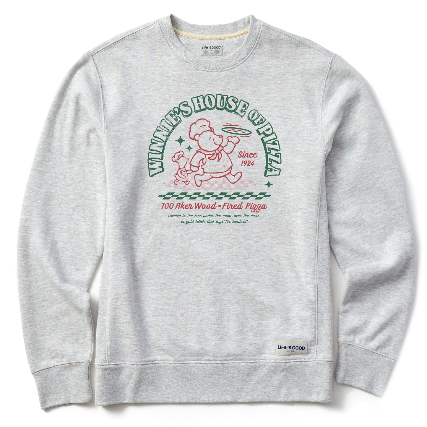 Men's Winnie's House of Pizza Simply True Fleece Crew