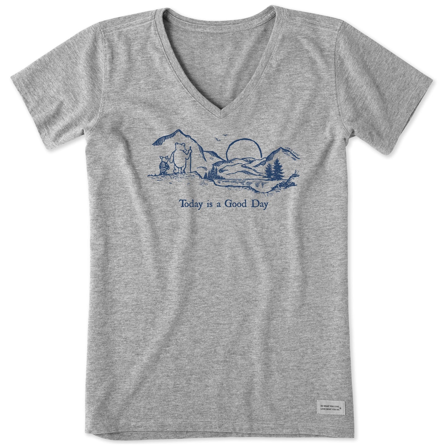 Women's Winnie & P Today is a Good Day Short Sleeve Vee