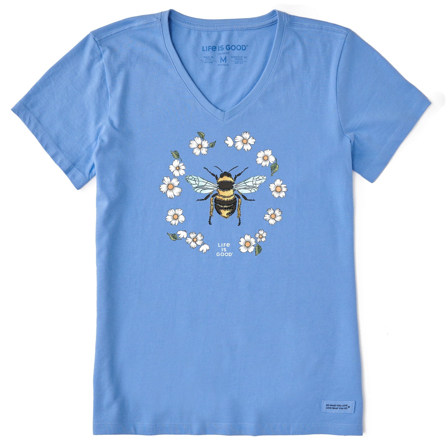 Women's Flowerbee Short Sleeve Vee