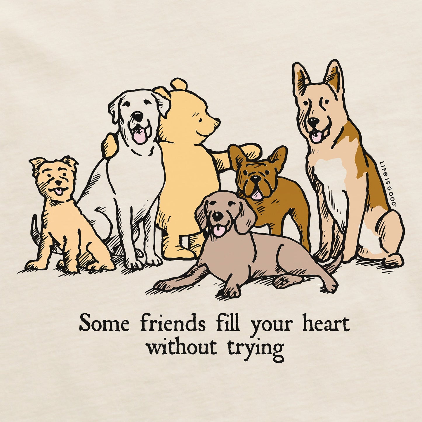 Women's Winnie Friends Fill Your Heart Short Sleeve Crusher Vee