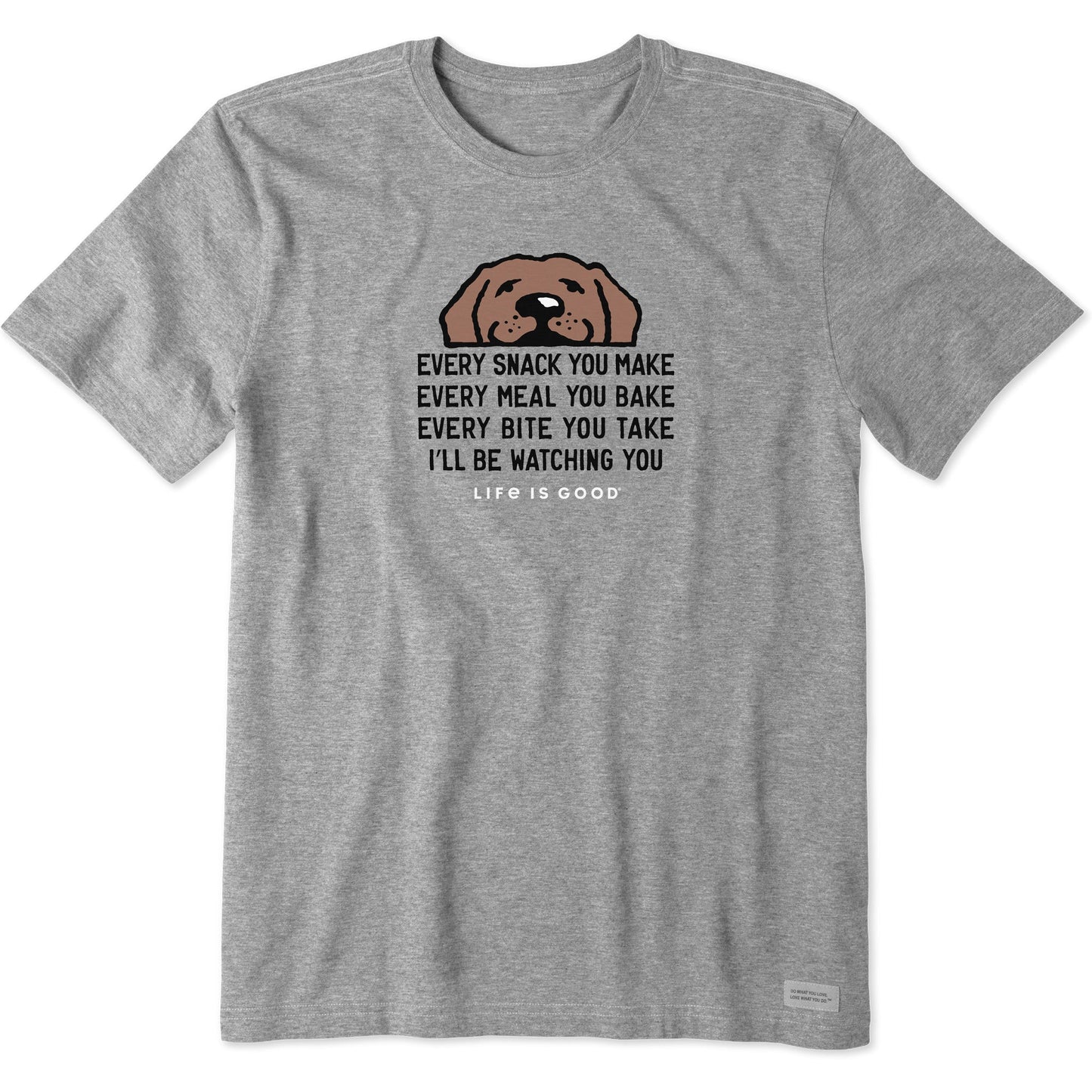 Men's I'll Be Watching You Chocolate Lab Short Sleeve Tee