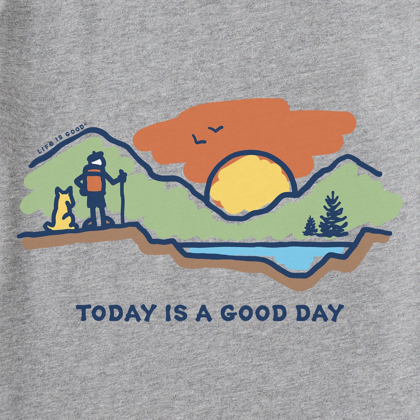 Women's Today is a Good Day Mountain Hike Short Sleeve Crusher Tee