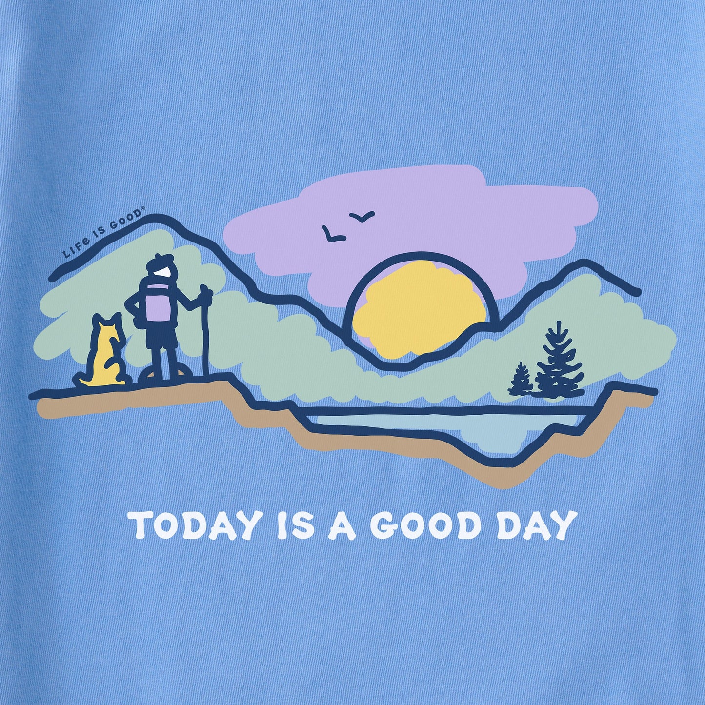 Women's Today is a Good Day Mountain Hike Short Sleeve Crusher Tee