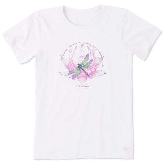 Women's Dragonfly Lotus Breathe Short Sleeve Tee