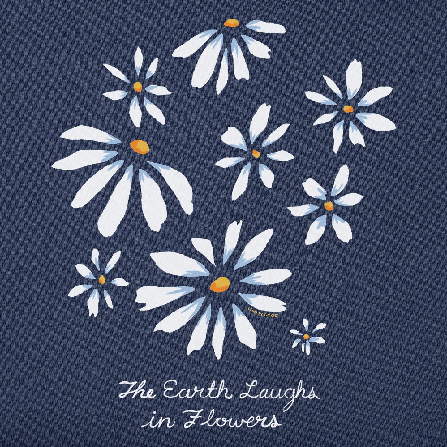 Women's Earth Laughs Daisies Short Sleeve Tee