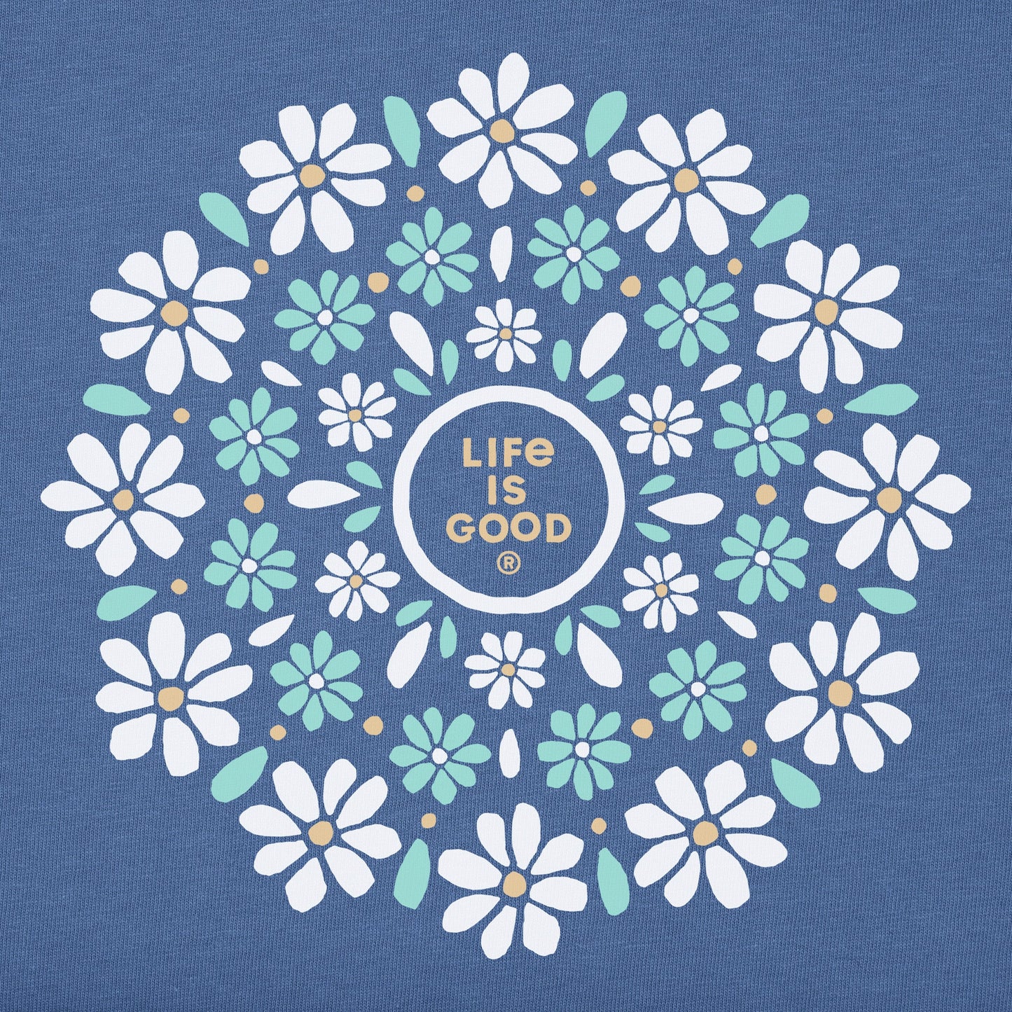Women's Daisies Mandala Short Sleeve Tee
