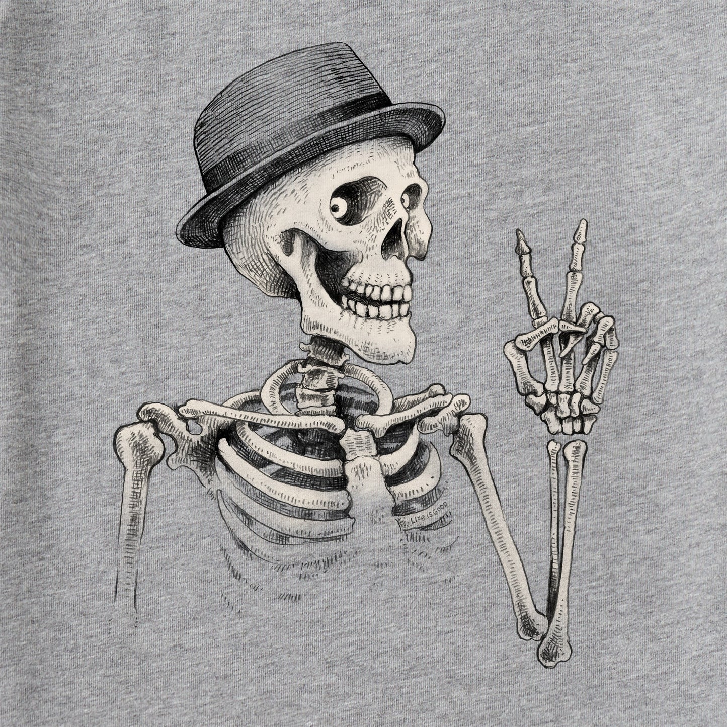 Men's Peaceful Bones Short Sleeve Crusher Tee