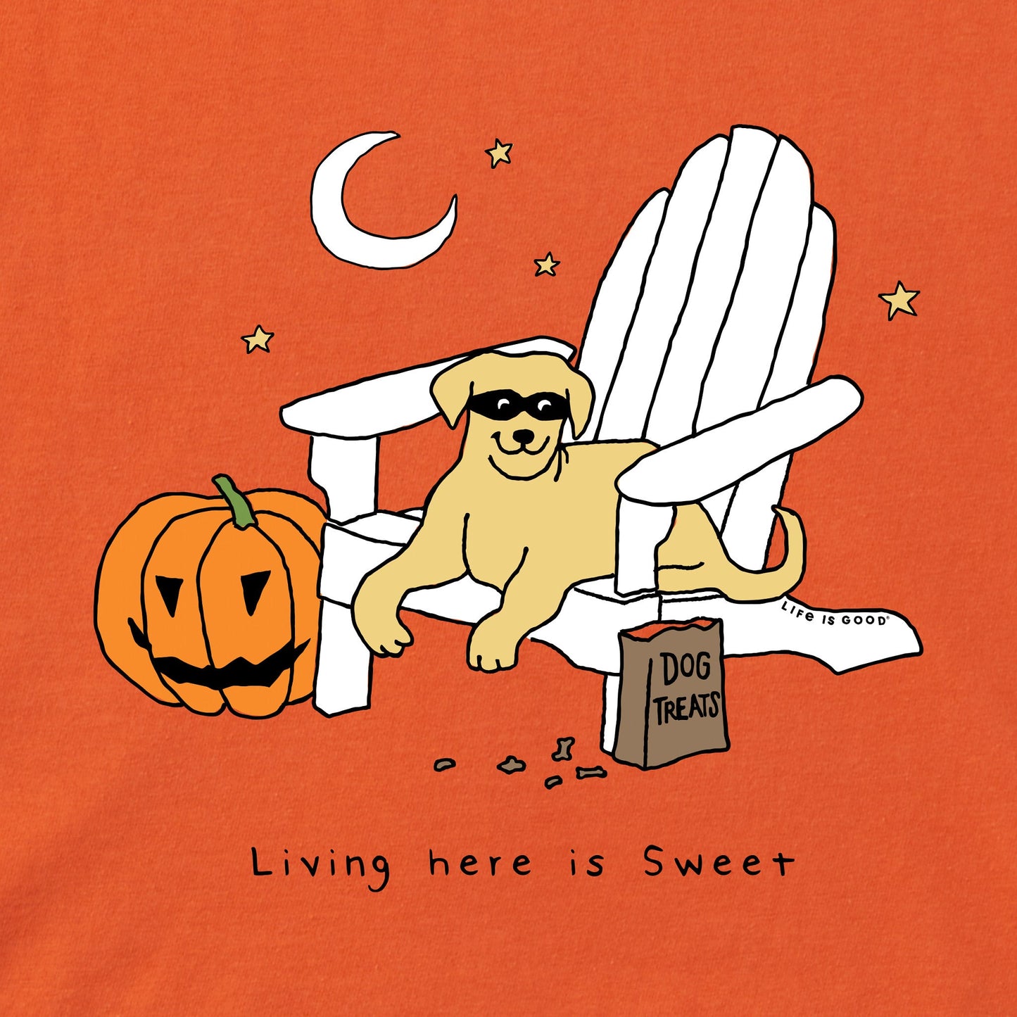 Kids Living the Treat Life Halloween Short Sleeve Crusher Tee